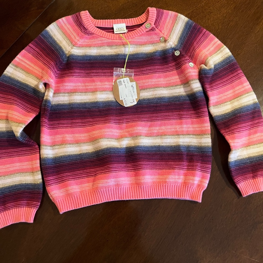 NWT Egg by Susan Lazat kids sweater size 7